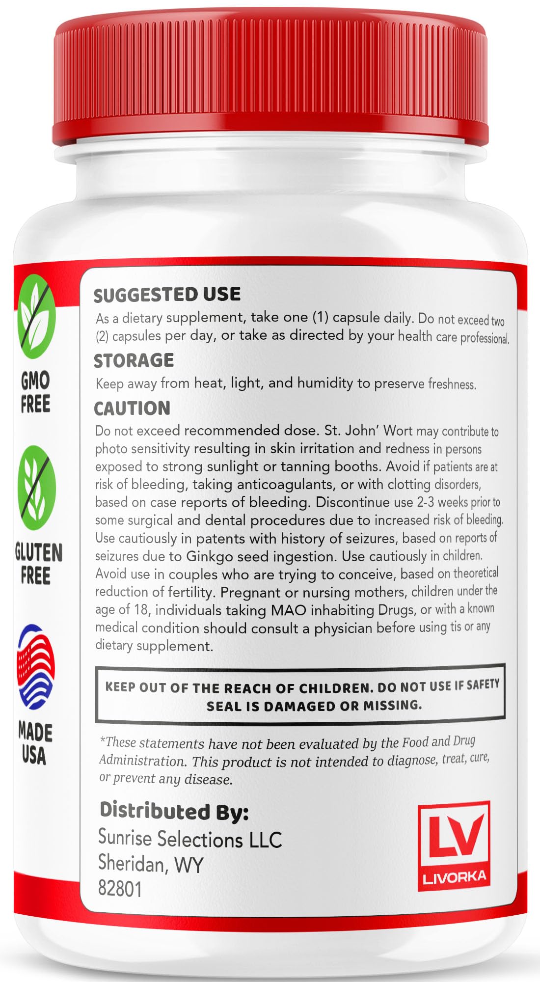 LIVORKA Sugar Sync Glyco Optimizer made in the USA.
