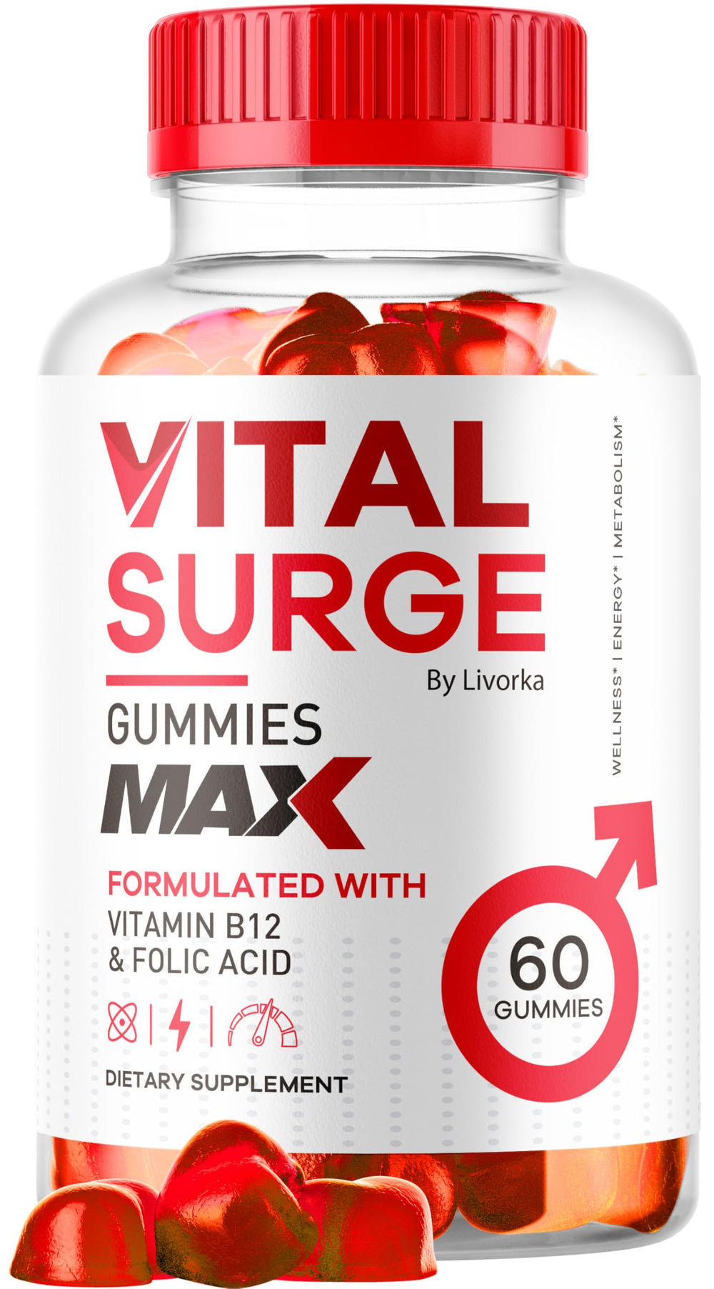 LIVORKA Vital Surge bottle for daily energy and vitality support.