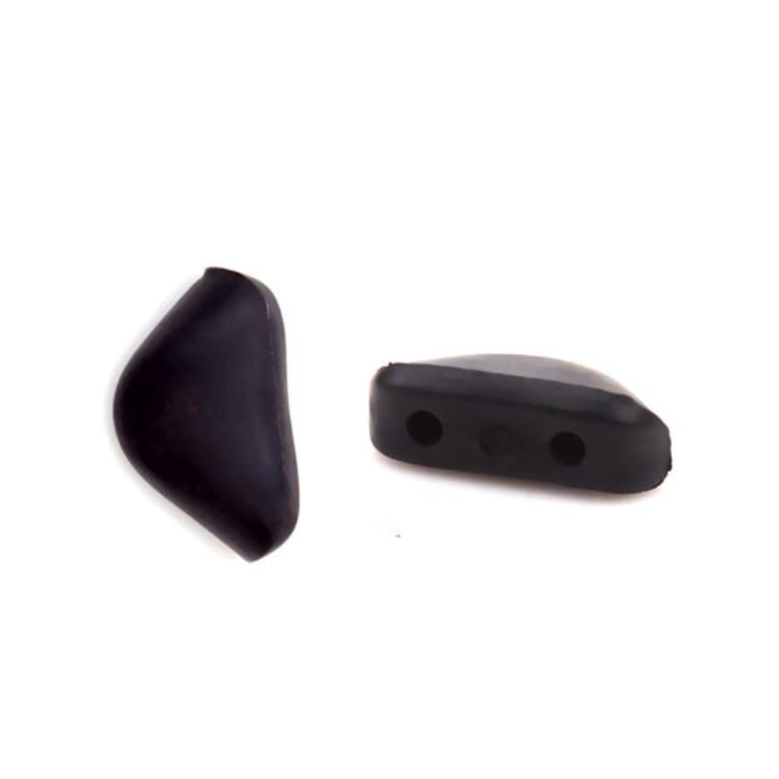 LJWXX 2Pair Two-Hole Silicone Nose Pads for Eyeglasses and Sunglasses - Black
