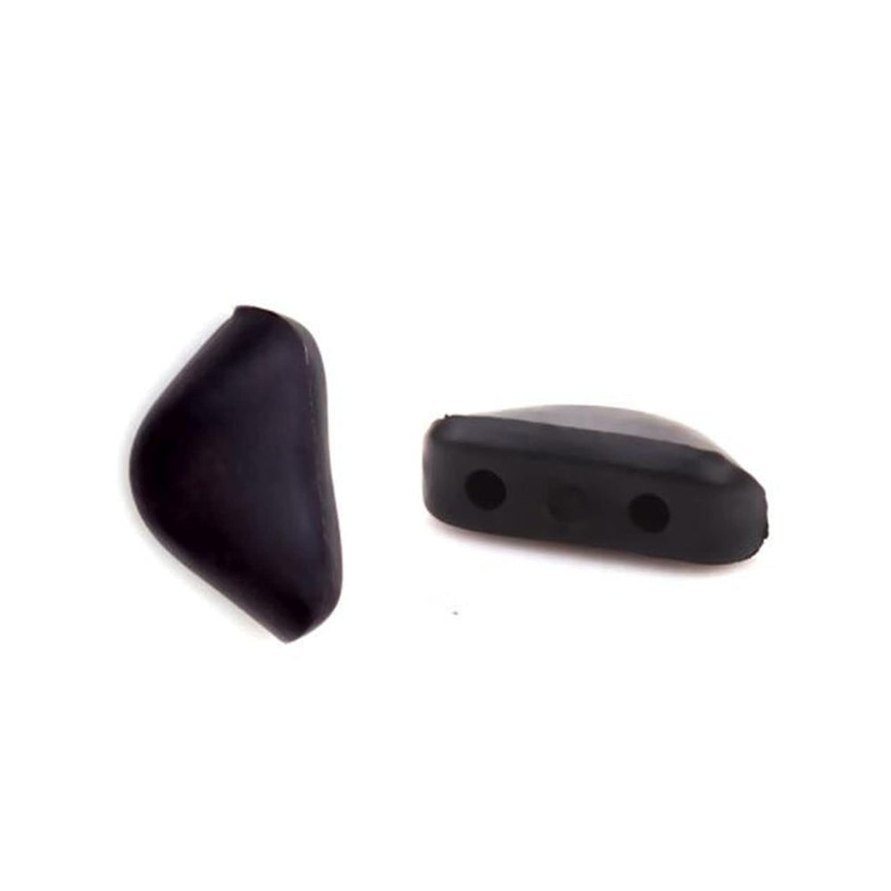 LJWXX 2Pair Two-Hole Silicone Nose Pads for Eyeglasses and Sunglasses - Black
