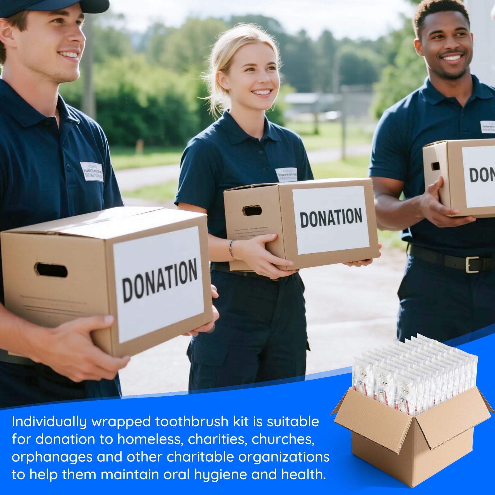 Eco-friendly disposable hygiene kit for homeless distribution by LLHQAMT