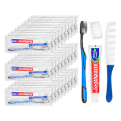 LLHQAMT Travel Toothbrush Kit 60-pack, individually packaged with protective case