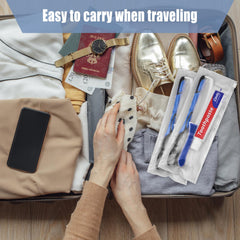Hair combs included in the LLHQAMT travel toothbrush kit