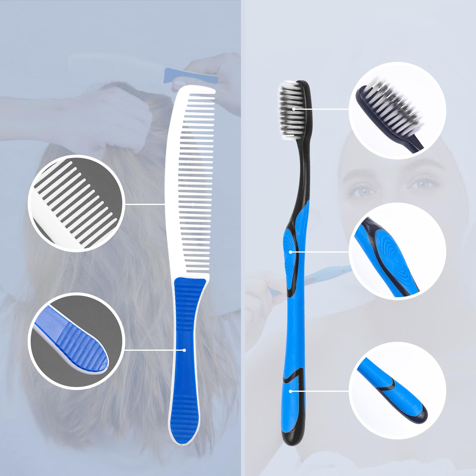 Compact travel toothbrush kit with hygienic packaging
