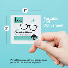 Lloys lens wipes for eyeglasses, camera lenses, and goggles