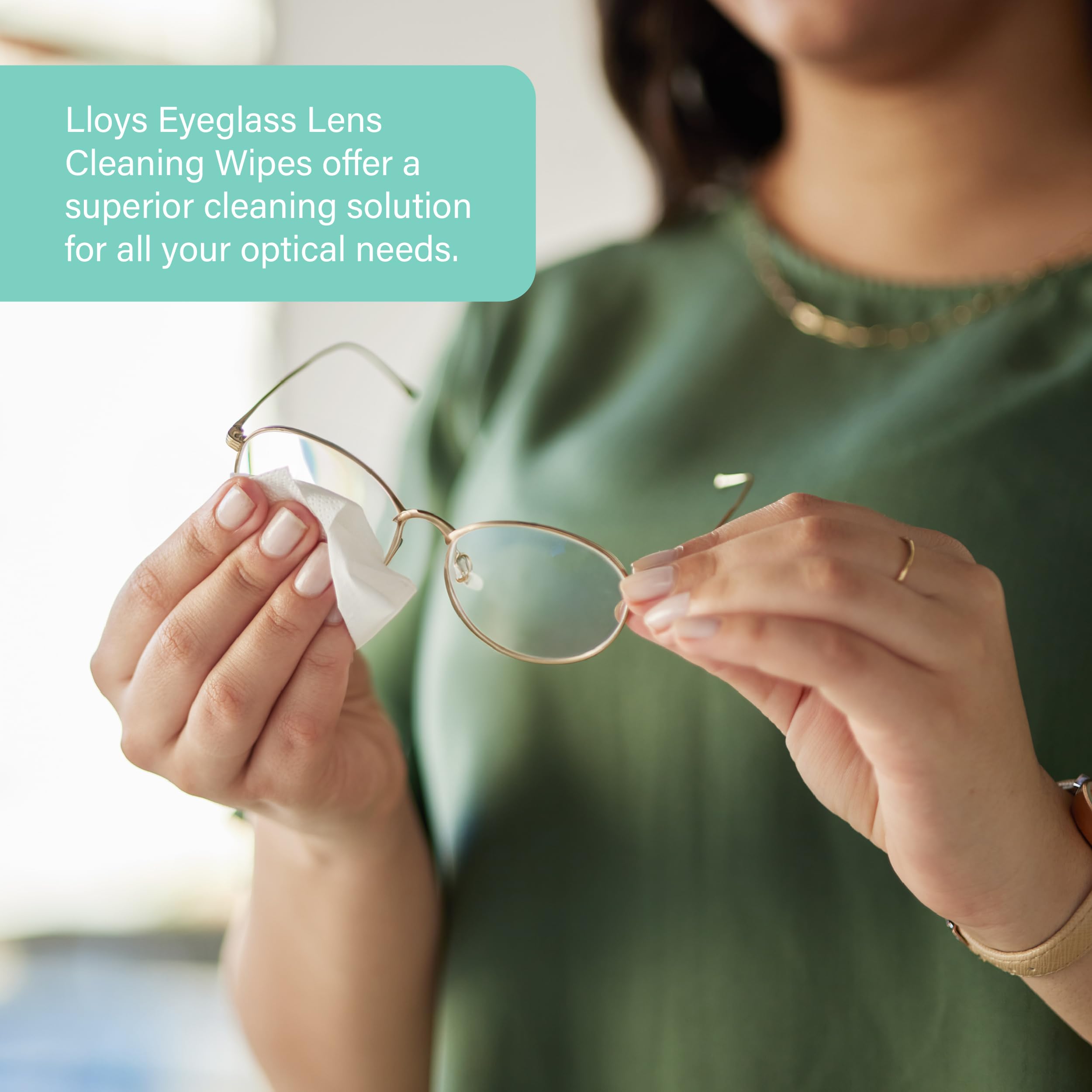 On-the-go pocket pack of Lloys Lens Cleaning Wipes