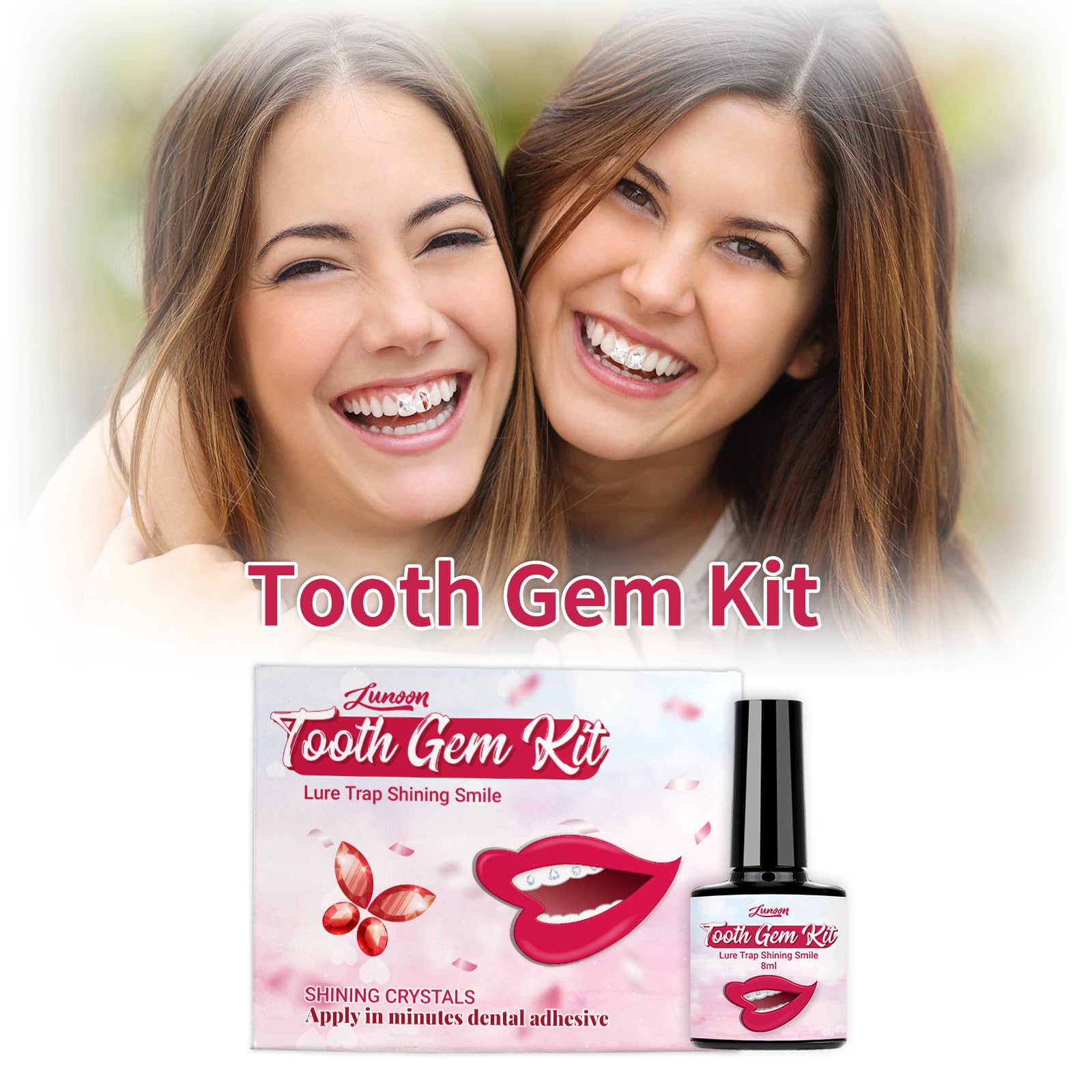 LED curing light for tooth gems