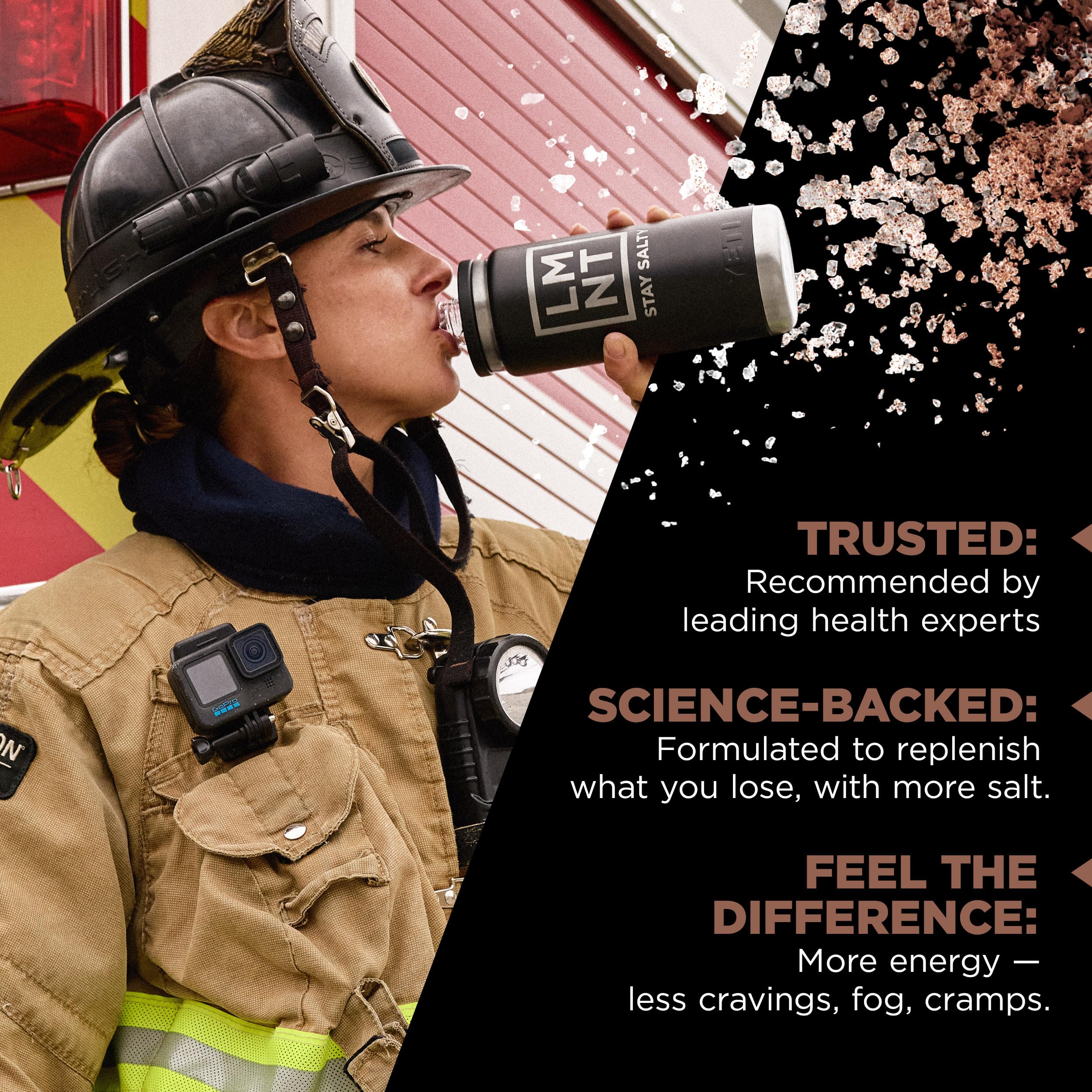 LMNT Zero Sugar Chocolate Salt coffee for a mocha