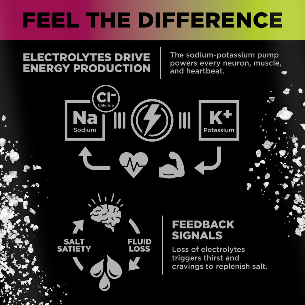 Close-up of LMNT Sparkling Electrolyte Drink can label