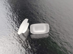 Rectangular slip-in silicone nose pads, 12x6mm size