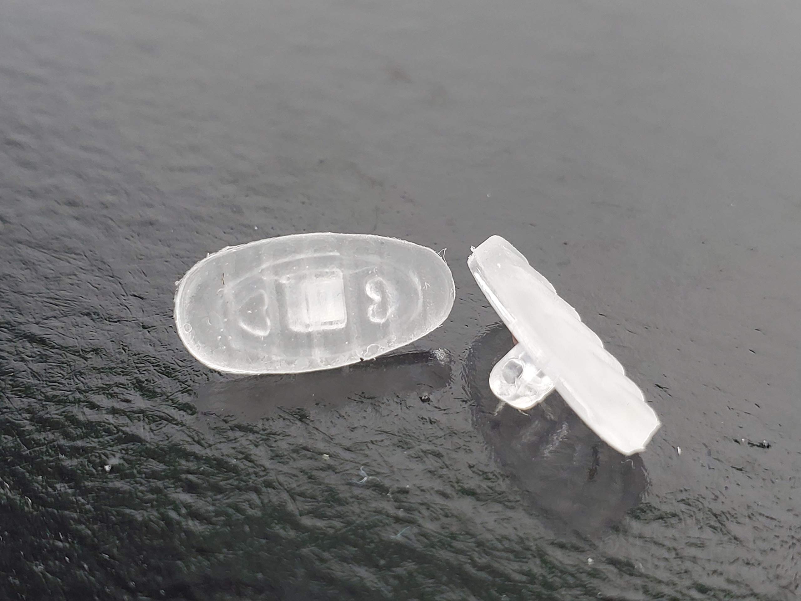 Front view of LMP Optical Premium Soft Silicone Universal Screw-in Nose Pads for Eyeglasses & Sunglasses
