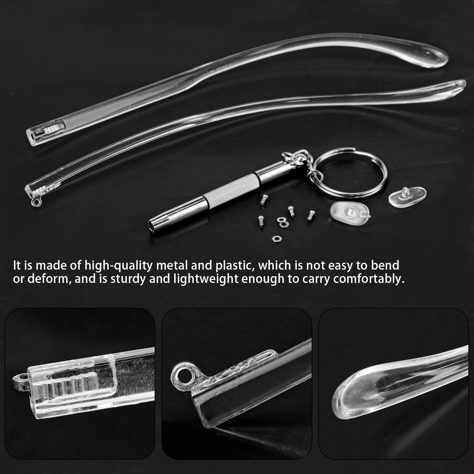 Acrylic eyeglass arms replacement – right temple arm