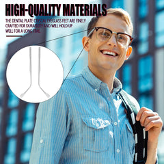 Eyeglass frame with replacement arm attached