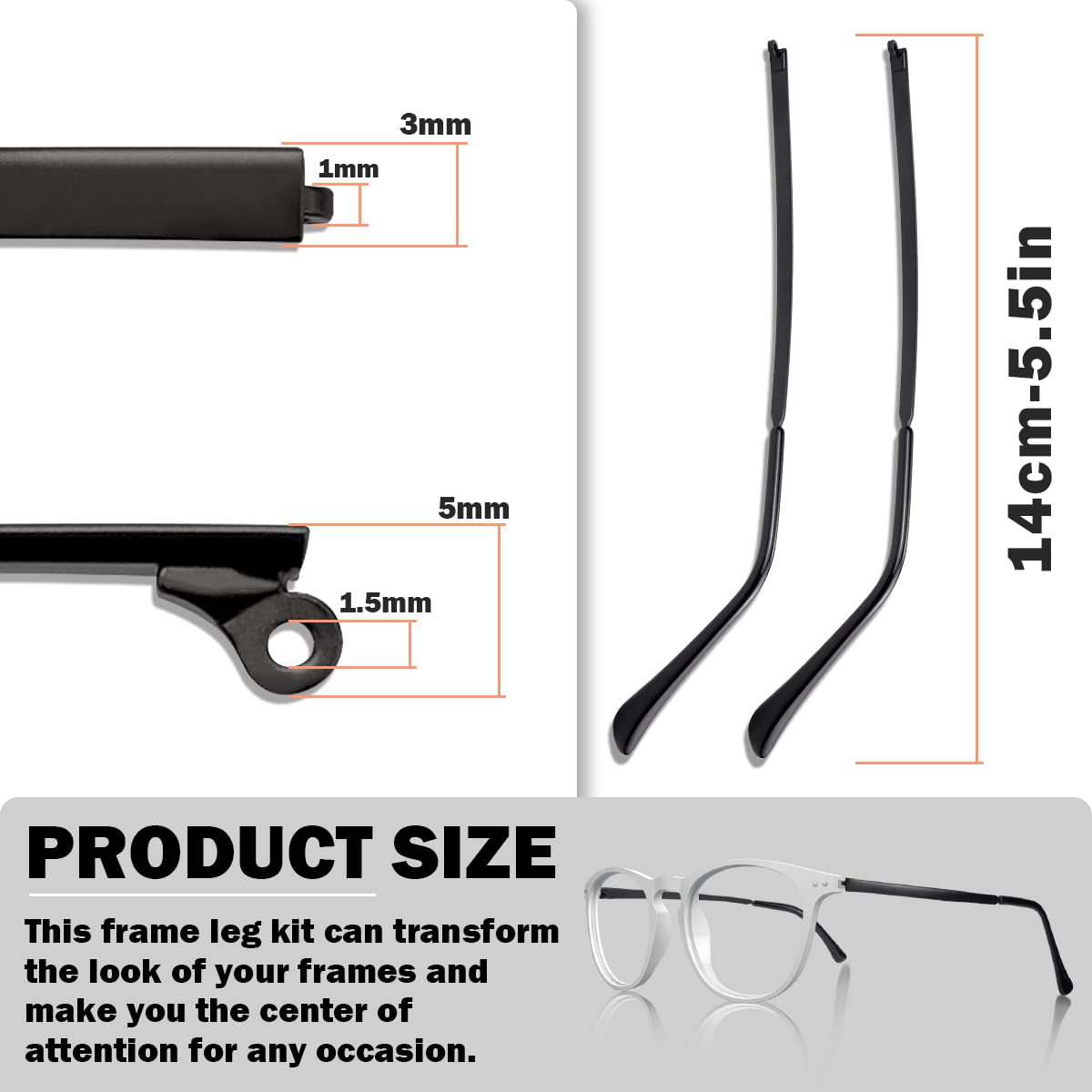 Close-up of metal and plastic construction of the replacement arm