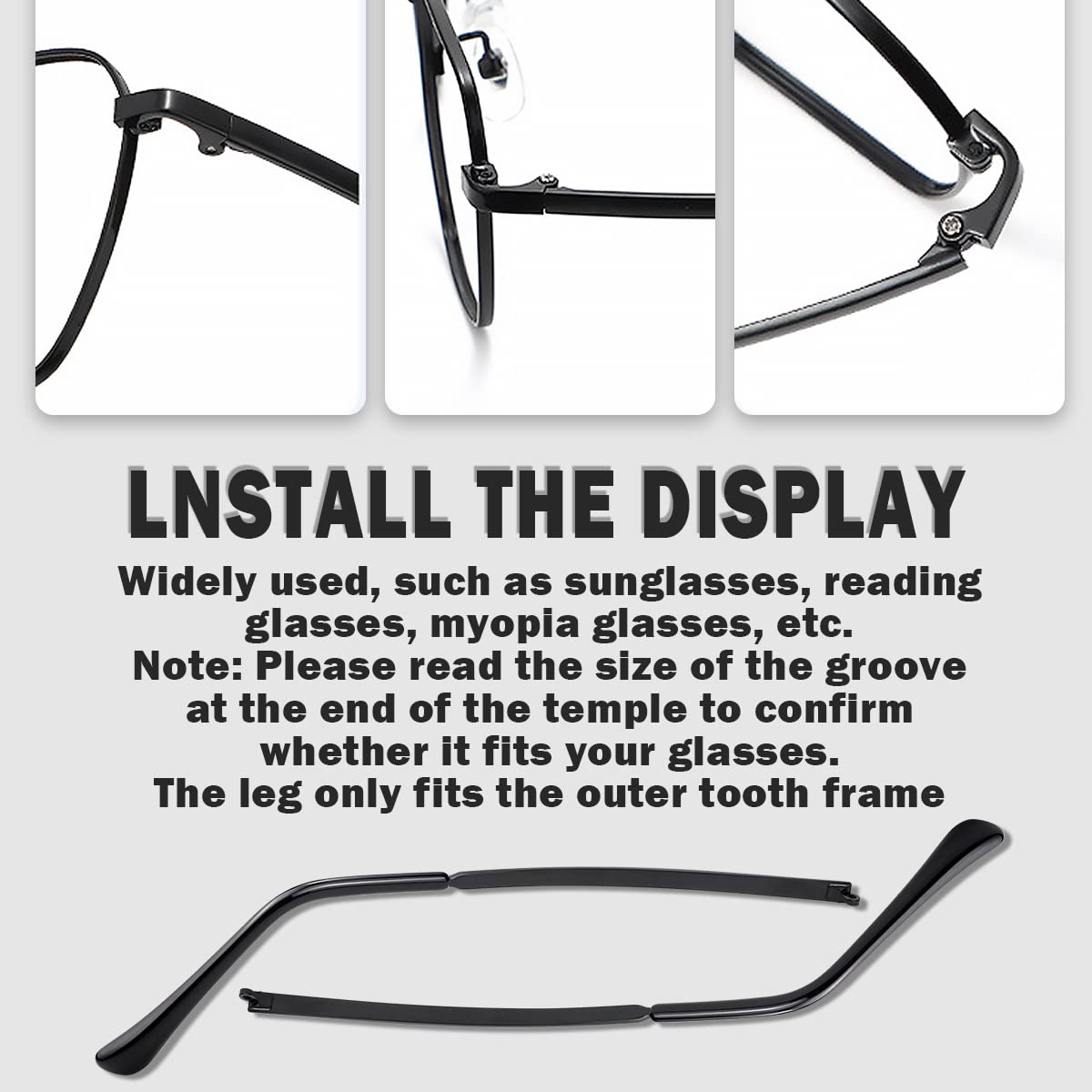 Side-angle view of lightweight replacement arm