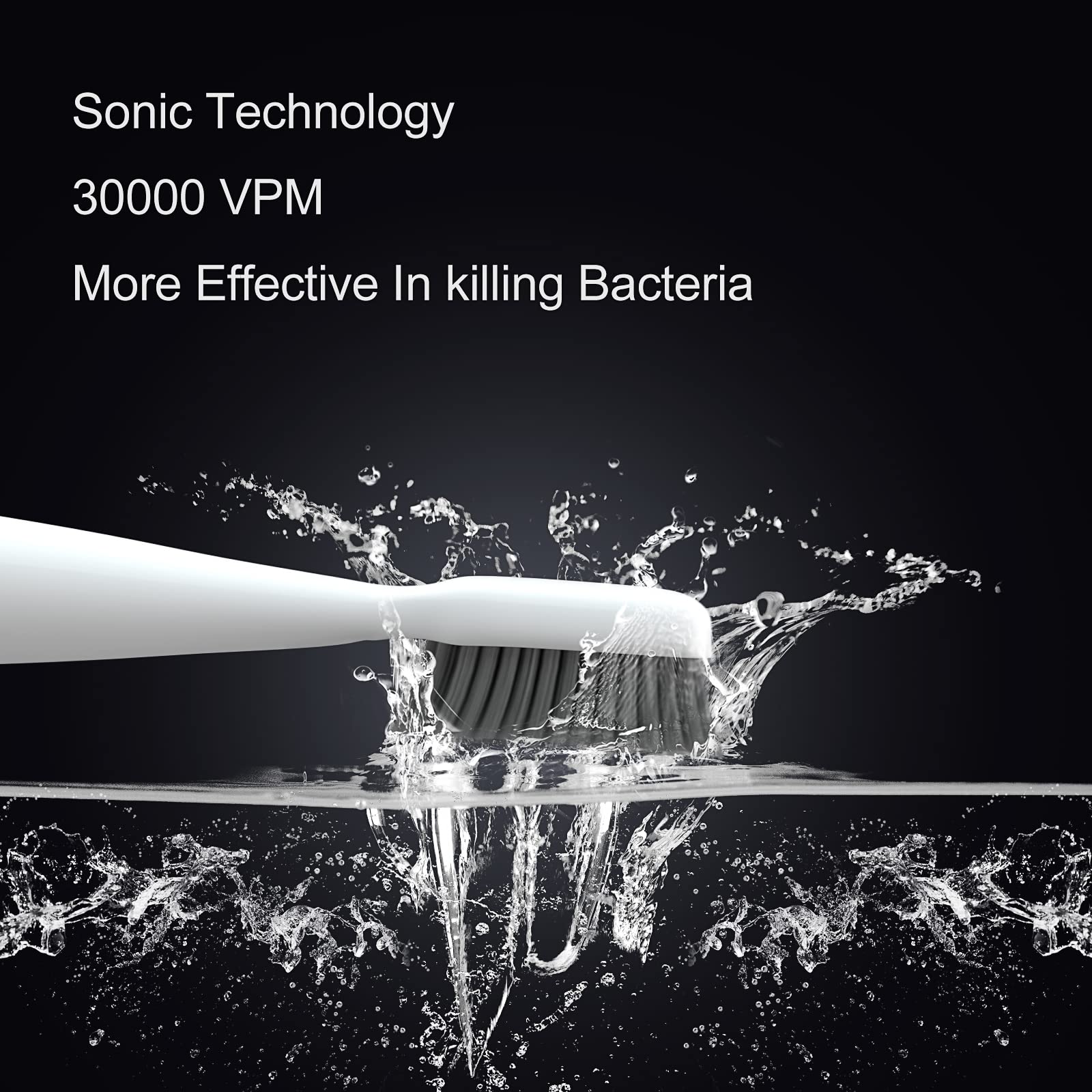 Loafar Sonic Electric Toothbrush White – side view