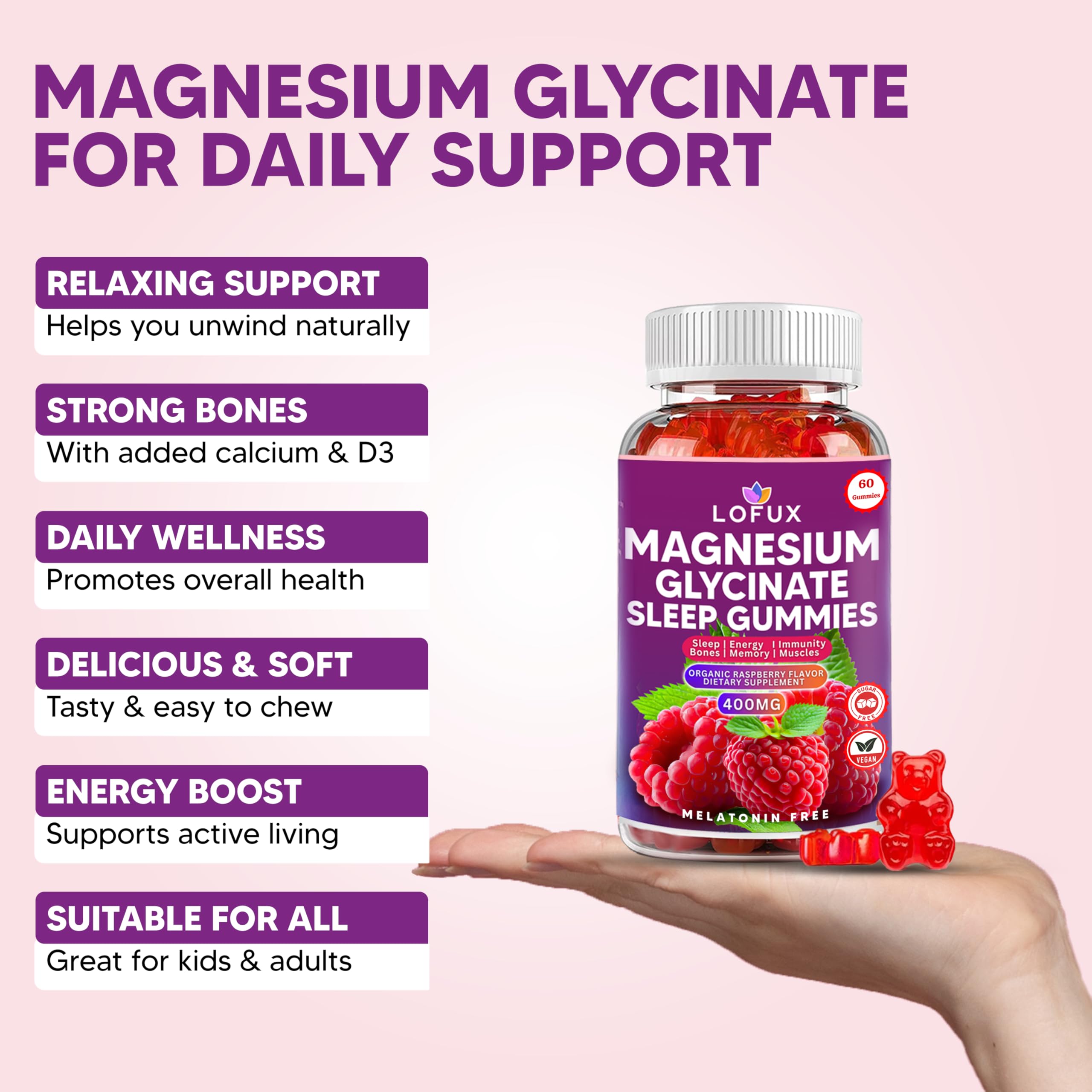 Lofux gummies benefits: calm, sleep, and wellness