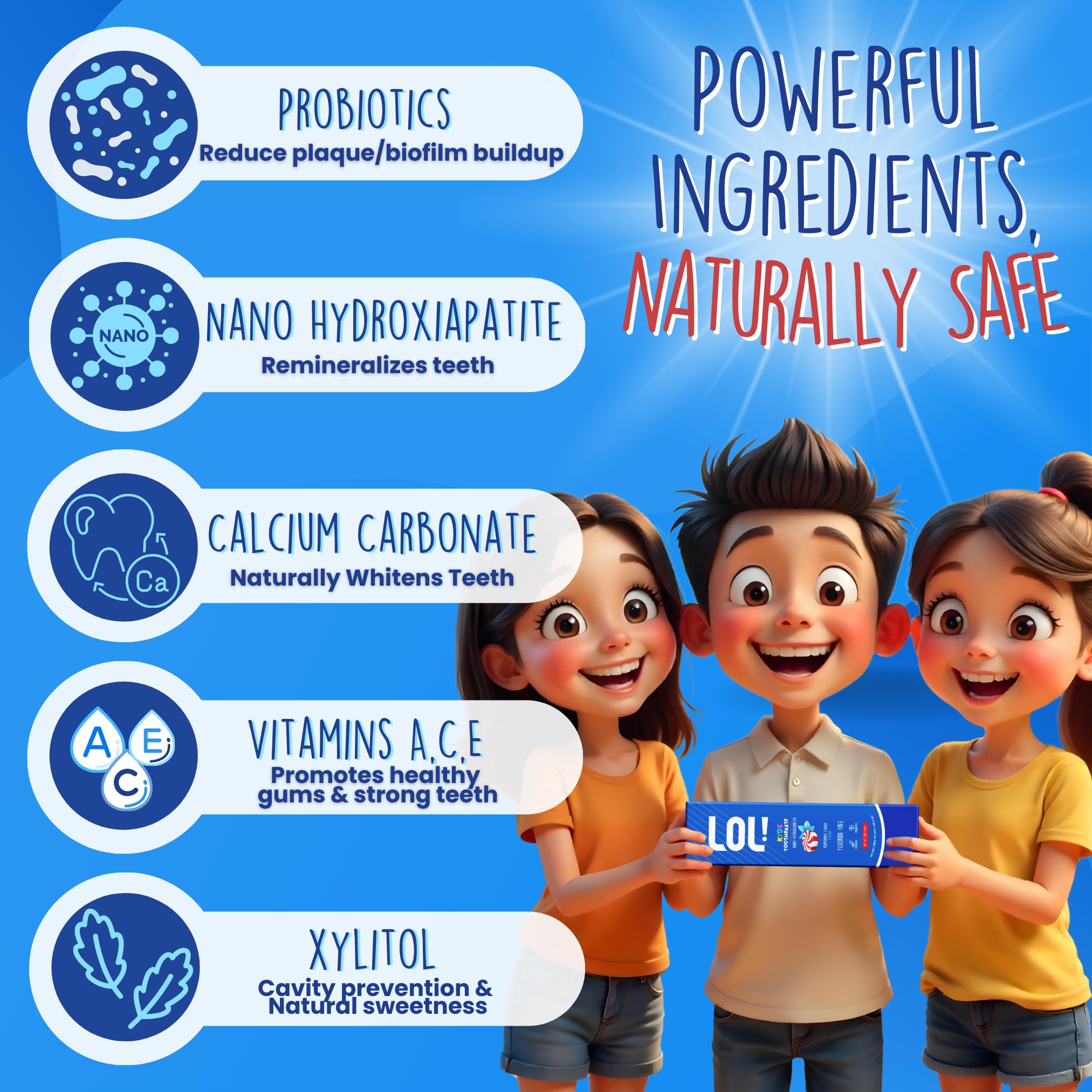 Strawberry flavor for LOL Kids Toothpaste