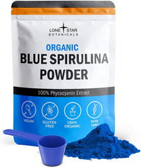 Hero image of Lone Star Botanicals Blue Spirulina Powder in a scoop