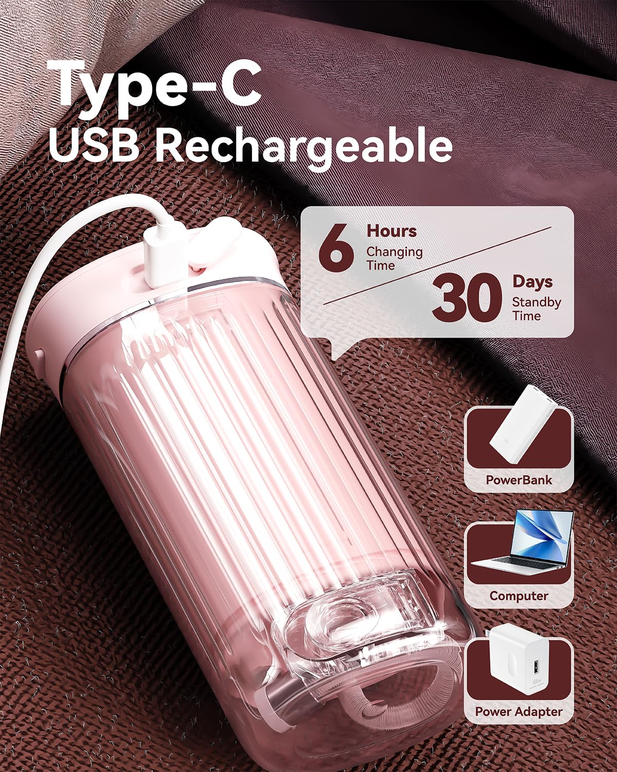 Long battery life portable water flosser