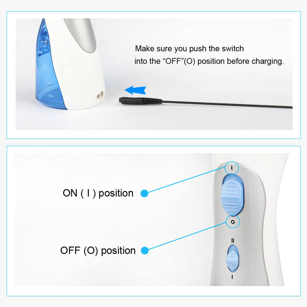 Extra long 4.5 ft charging cord for Waterpik cordless flosser