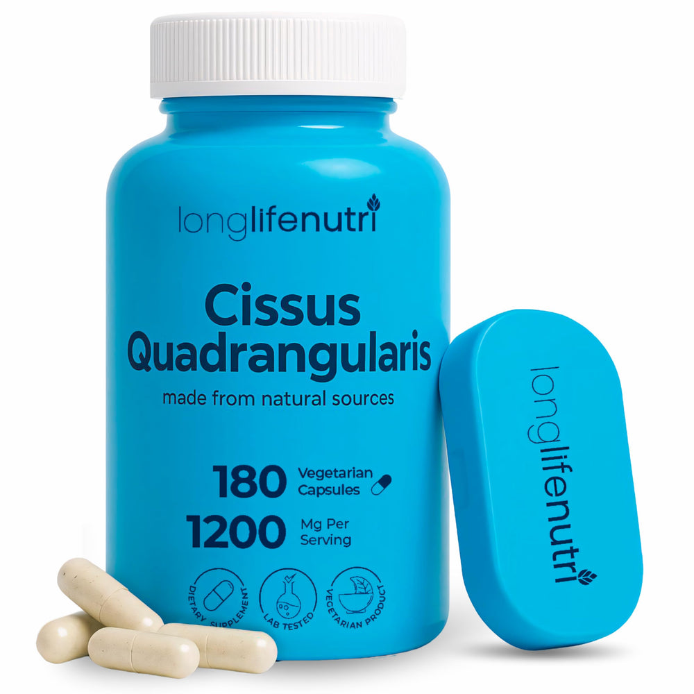 LongLifeNutri Cissus Quadrangularis 1200mg bottle front view