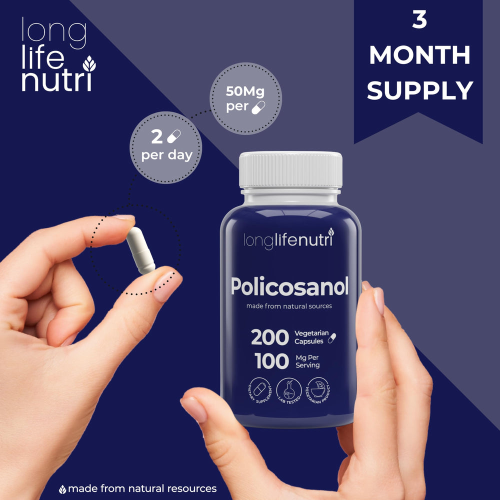 Policosanol manufactured in the USA in a GMP-certified facility