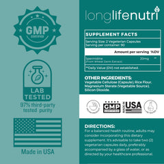 Wheat germ-derived spermidine 20mg capsule