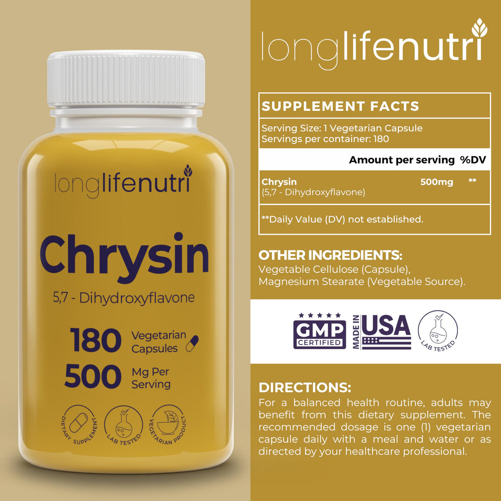 Chrysin derived from passion flower