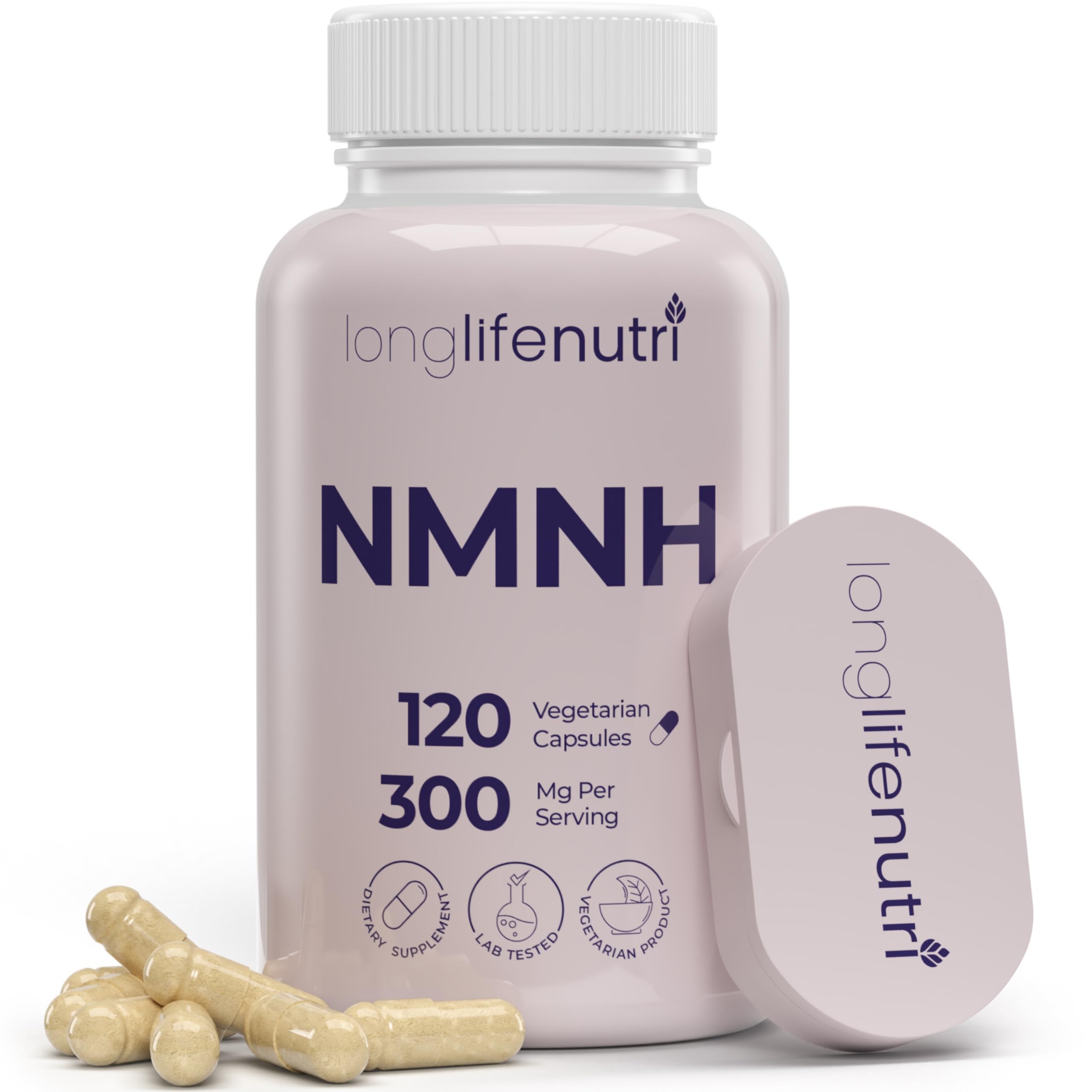 Hero image for LongLifeNutri NMNH 300mg vegan capsules