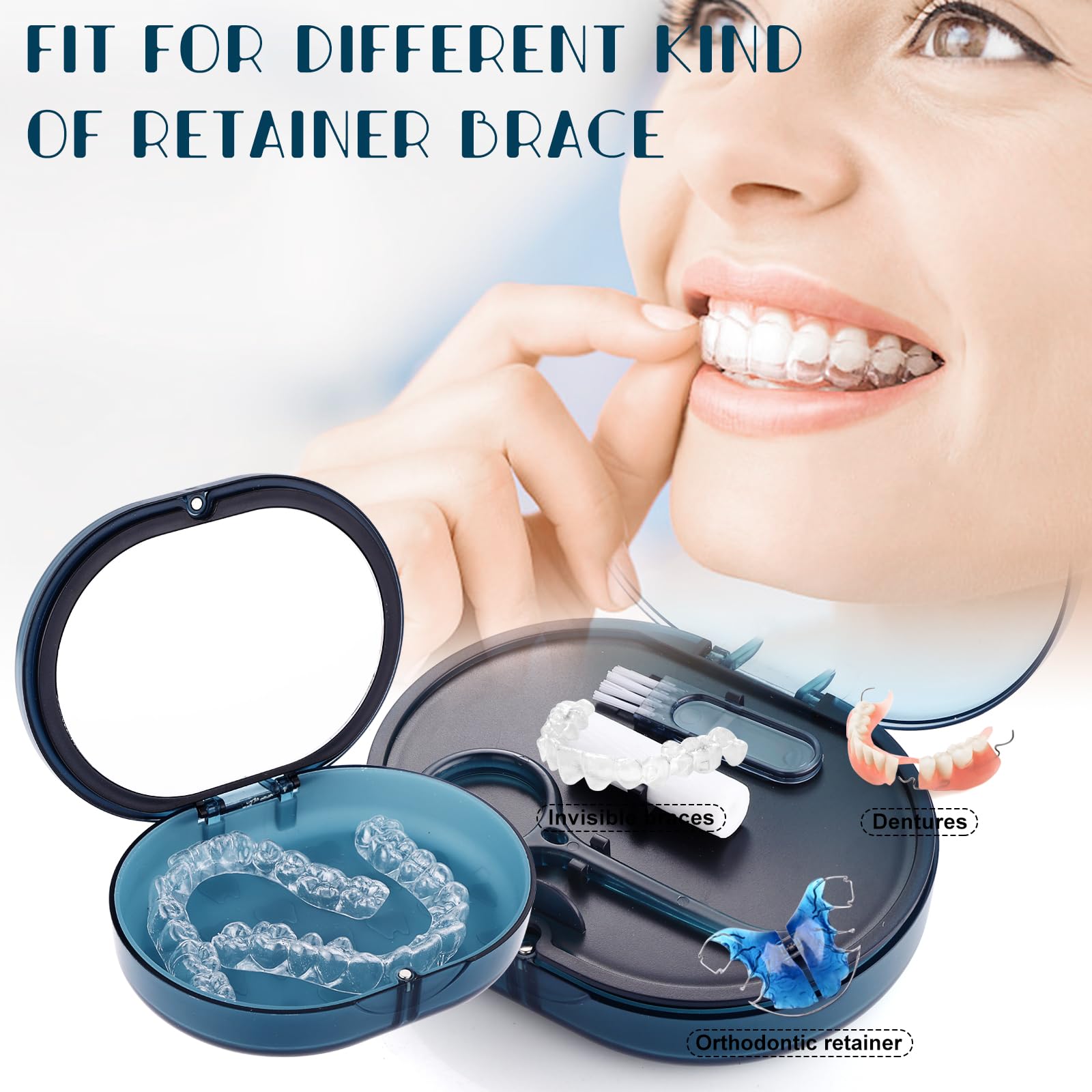 Made from food-grade materials, lead-free and BPA-free retainer case
