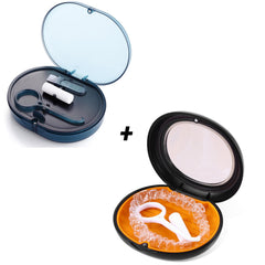 Closed LONGMON double-layer retainer case with sleek finish