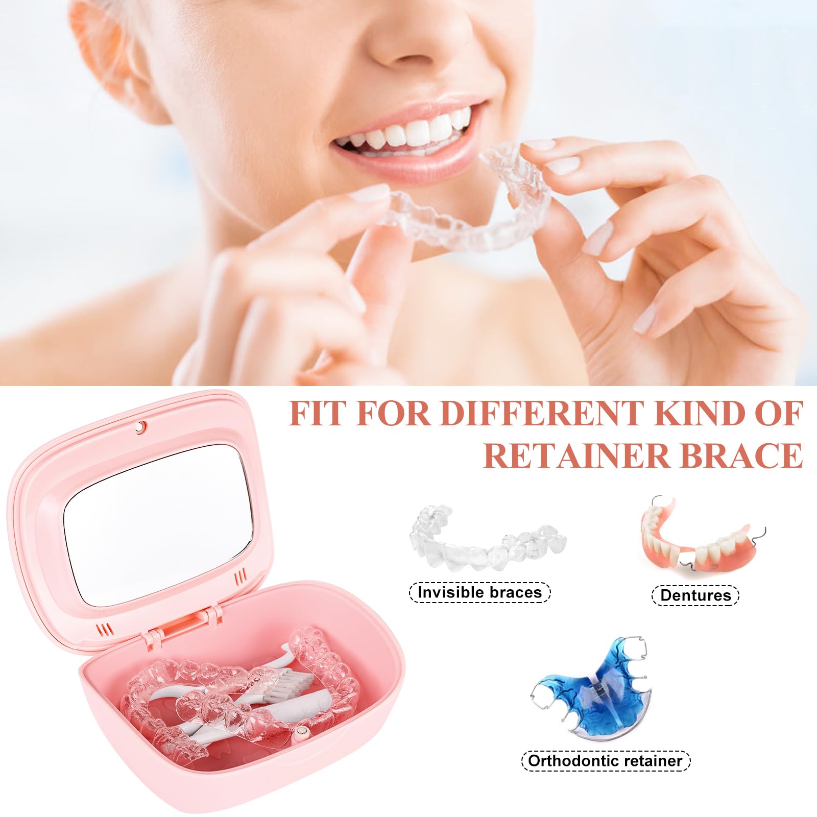 Upper compartment with brush and bite chewies