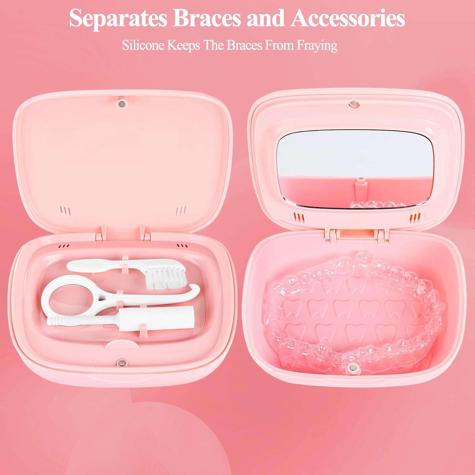 Chewies and cleaning brush included with case