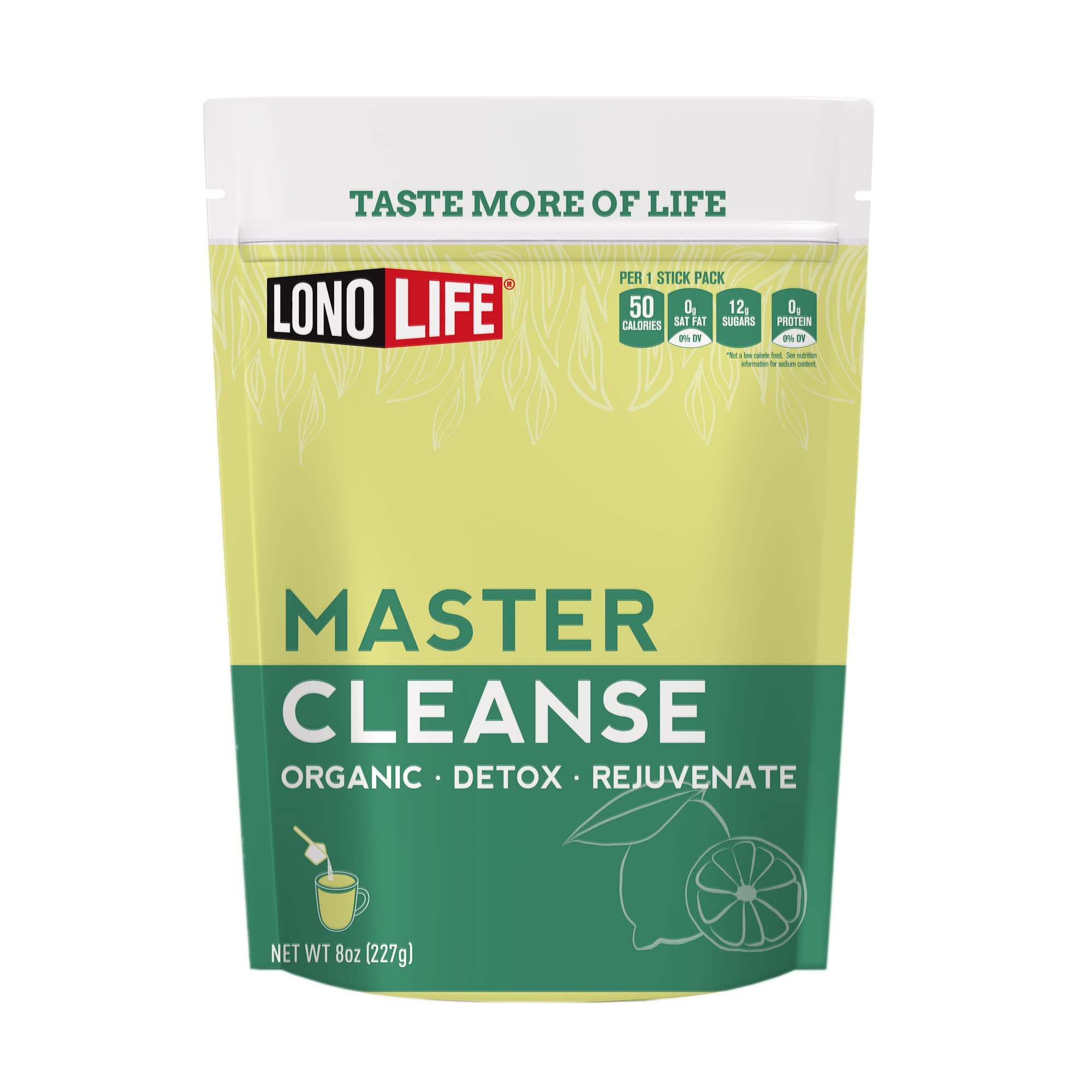 LonoLife Cleanse Co Master Cleanse Lemonade powder scoop for quick detox