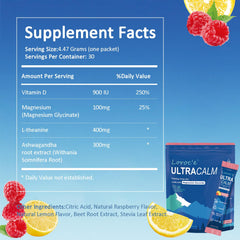 On-the-go Raspberry Lemonade UltraCalm drink packets