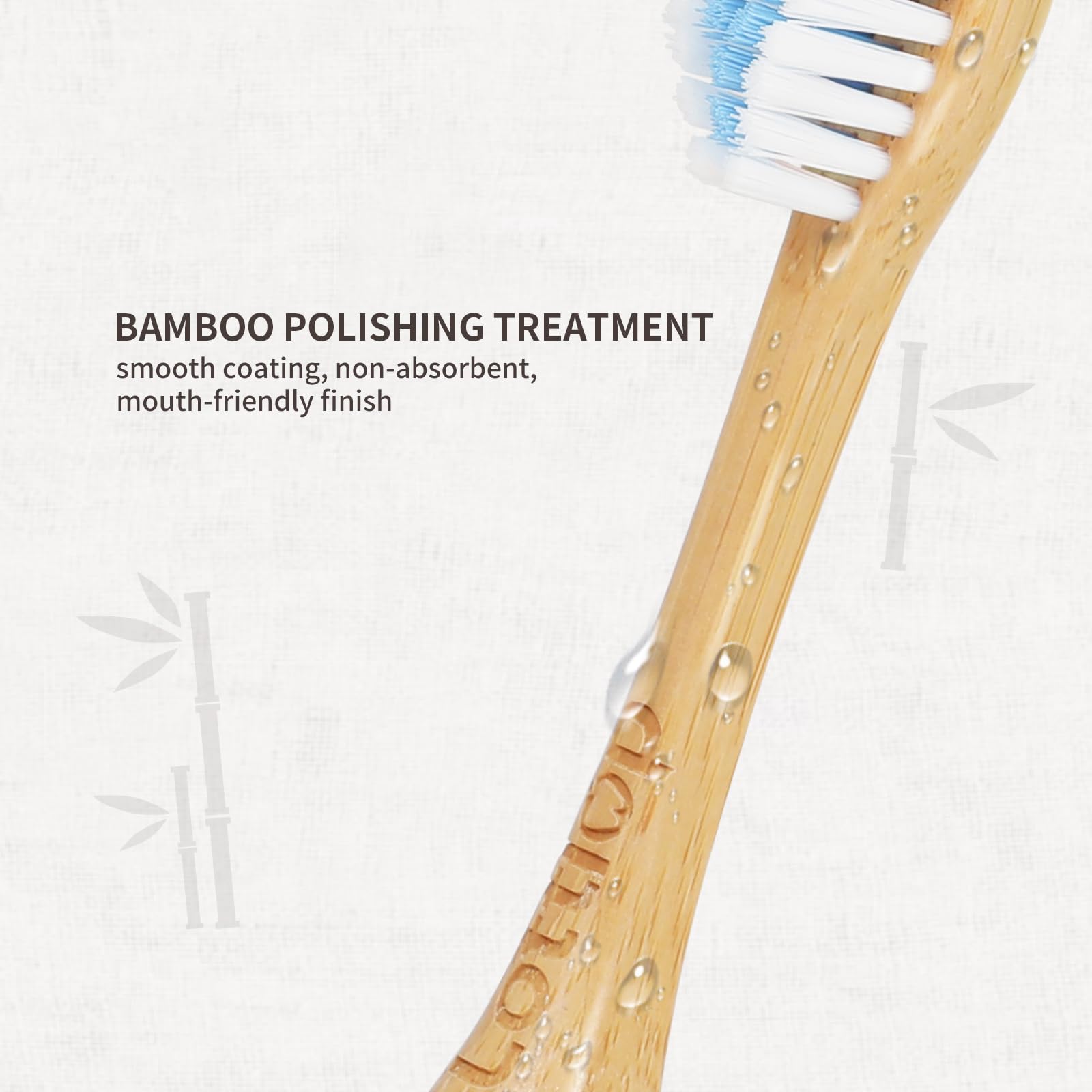 Plastic-free recyclable packaging for the bamboo head