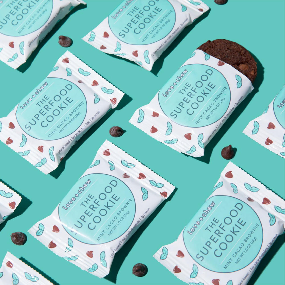 Love + Chew mini cookies adult pick-me-up vegan snack