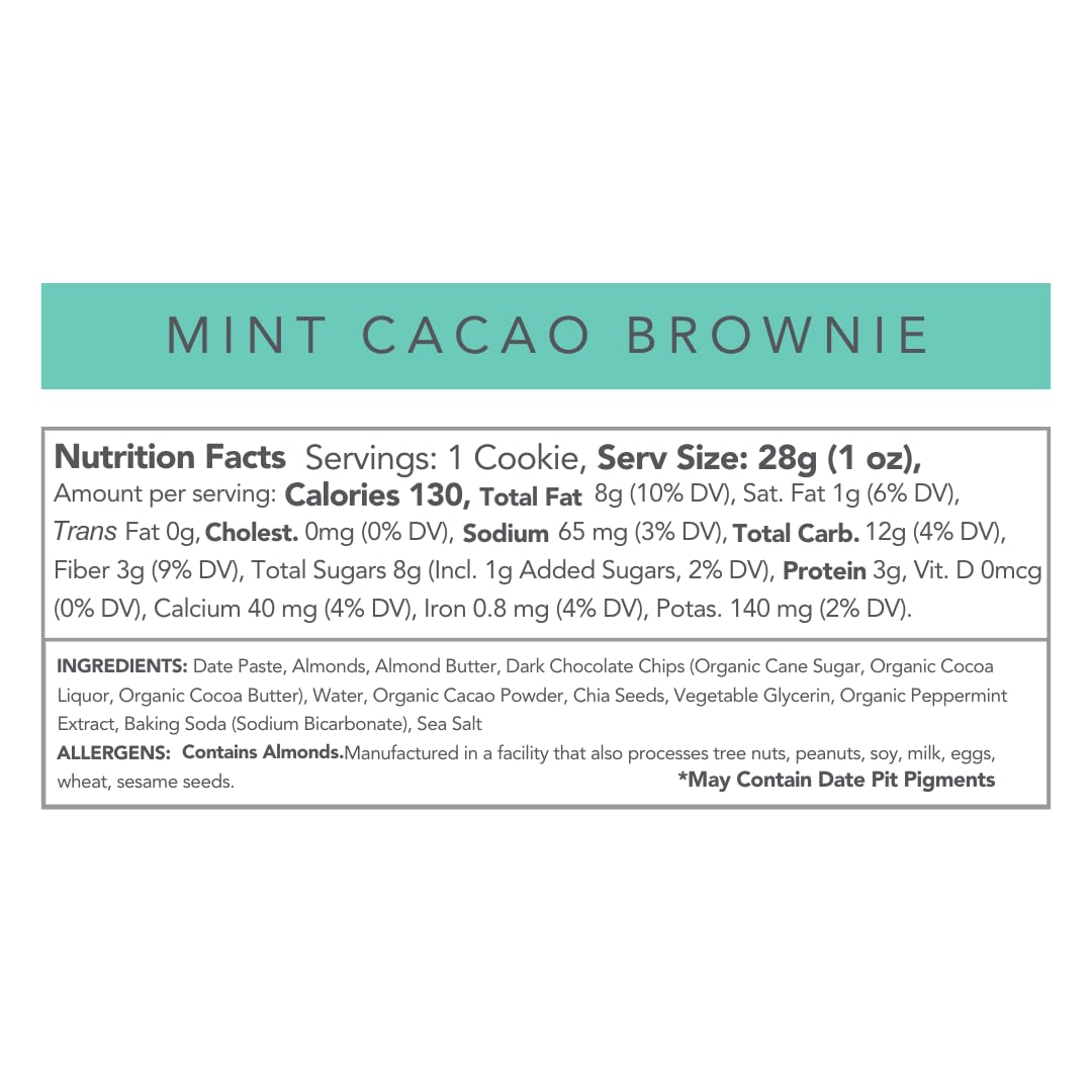 Love + Chew mini cookies chia almond dried fruit ingredients wholesome plant-based nutrients