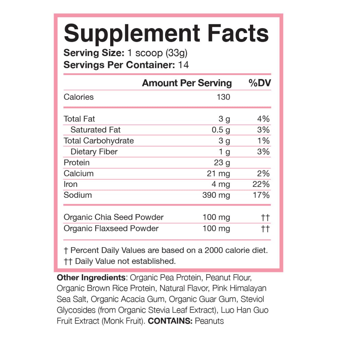 Love Sweat Fitness peanut butter protein scoop ready to mix into shakes