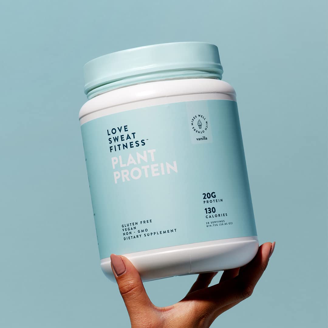 Love Sweat Fitness vanilla protein powder baking in a healthy treat.