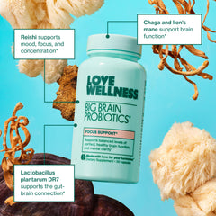 Capsule close-up of Big Brain Probiotics
