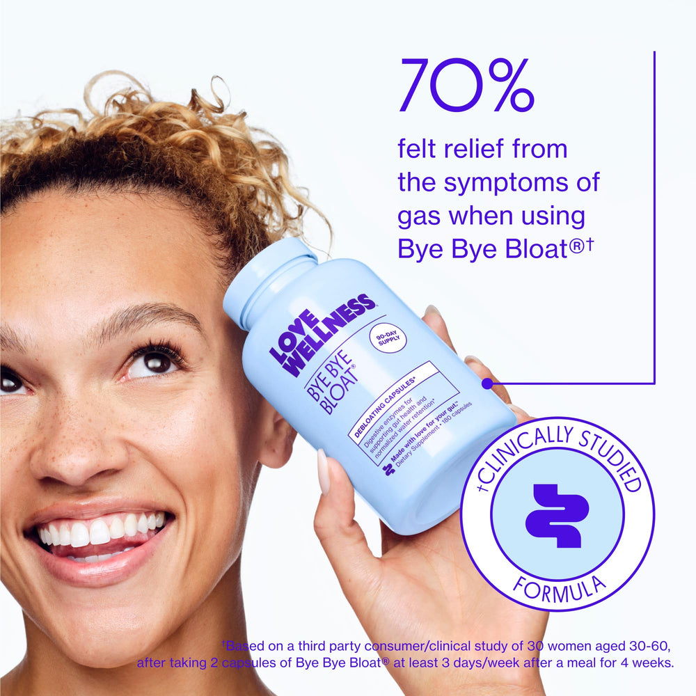 Digestive enzymes aiding water retention relief