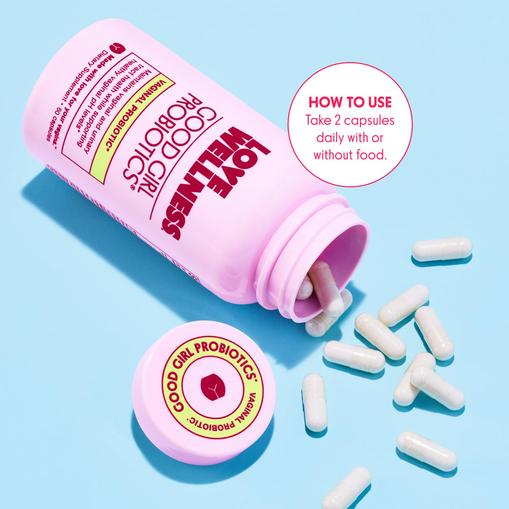 Ingredients and probiotic strains on label