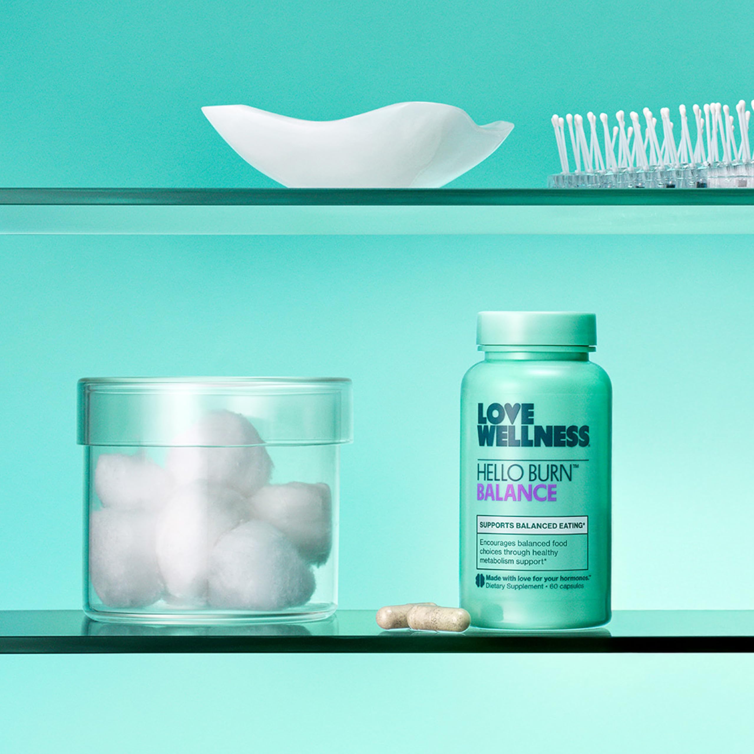 60-count bottle label and packaging