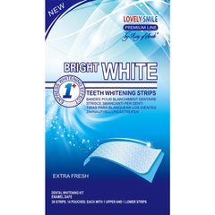 Lovely Smile Premium Line Teeth Whitening Strips with mint packaging