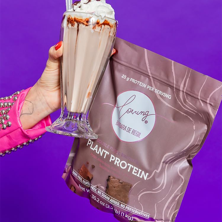 Loving It Barbara De Regil plant-based protein hero features vegan-friendly ingredients