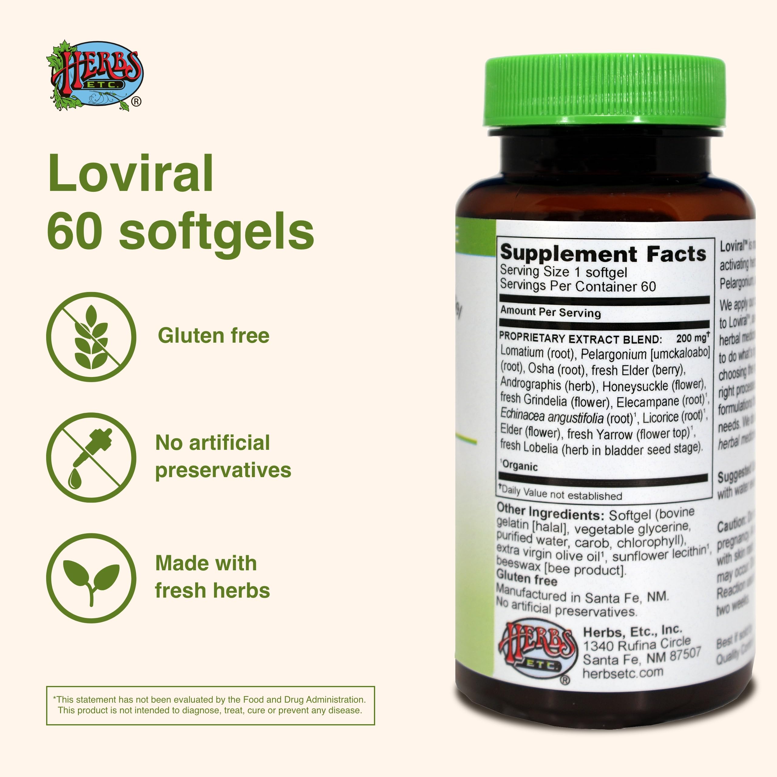 Key Loviral herbs: lomatium, osha, and pelargonium