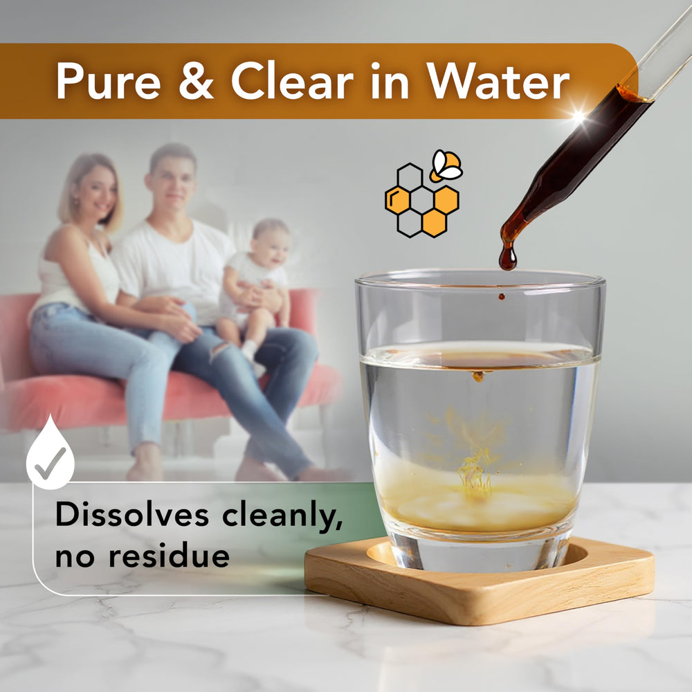 Dropper dispensing Lovita Bee Propolis 500 mg liquid extract