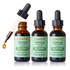 Hero image of Lovita Bee Propolis 500 mg Liquid Extract pack (3x1 fl oz)